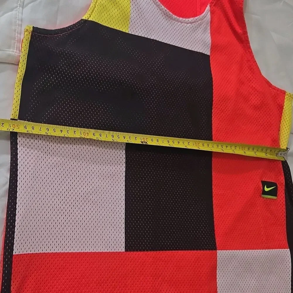 Nike‎ Mesh Colorblock Sleeveless Tank Jersey Men's 28x30 Sports Crew Neck Logo